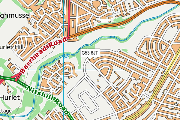 G53 6JT map - OS VectorMap District (Ordnance Survey)