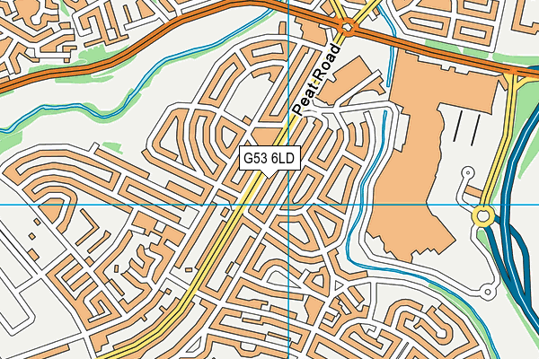 G53 6LD map - OS VectorMap District (Ordnance Survey) G53 6LD map - OS VectorMap District (Ordnance Survey)
