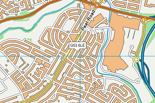 G53 6LE map - OS VectorMap District (Ordnance Survey) G53 6LE map - OS VectorMap District (Ordnance Survey)