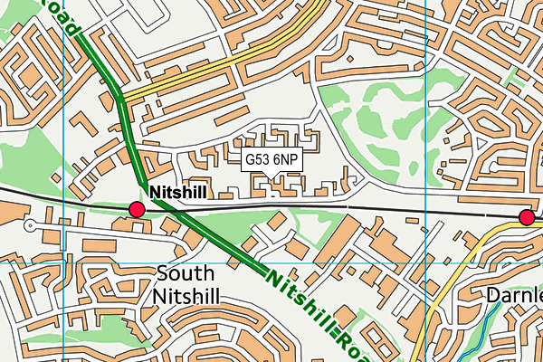G53 6NP map - OS VectorMap District (Ordnance Survey)