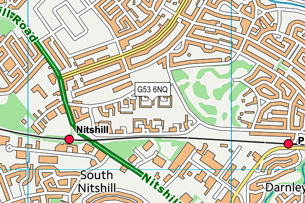 G53 6NQ map - OS VectorMap District (Ordnance Survey)