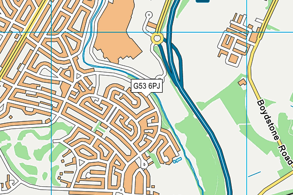 G53 6PJ map - OS VectorMap District (Ordnance Survey)