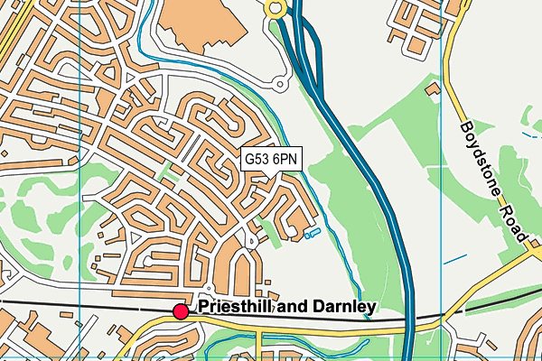 G53 6PN map - OS VectorMap District (Ordnance Survey) G53 6PN map - OS VectorMap District (Ordnance Survey)