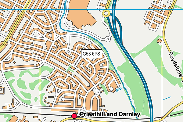 G53 6PS map - OS VectorMap District (Ordnance Survey) G53 6PS map - OS VectorMap District (Ordnance Survey)