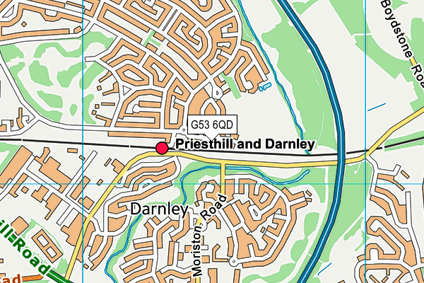 G53 6QD map - OS VectorMap District (Ordnance Survey)