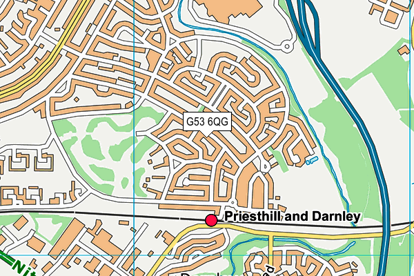 G53 6QG map - OS VectorMap District (Ordnance Survey)