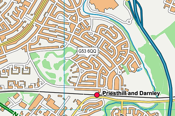 G53 6QQ map - OS VectorMap District (Ordnance Survey)
