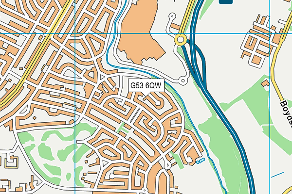 G53 6QW map - OS VectorMap District (Ordnance Survey)