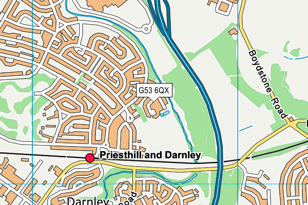 G53 6QX map - OS VectorMap District (Ordnance Survey)
