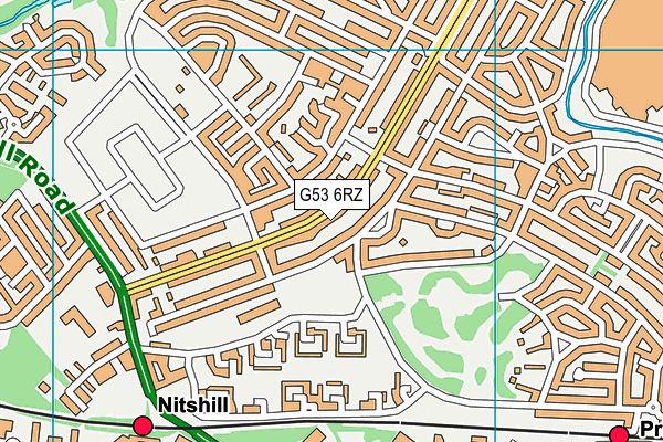 G53 6RZ map - OS VectorMap District (Ordnance Survey) G53 6RZ map - OS VectorMap District (Ordnance Survey)