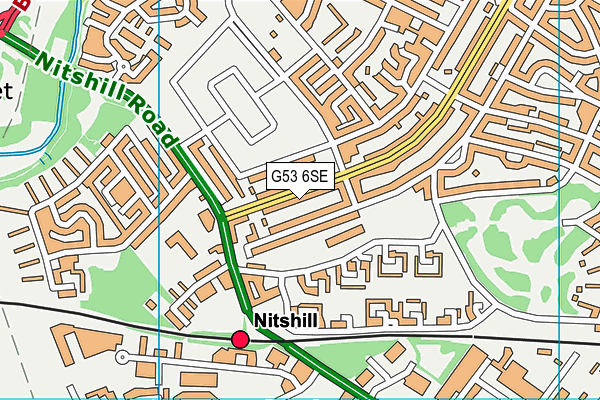 G53 6SE map - OS VectorMap District (Ordnance Survey)