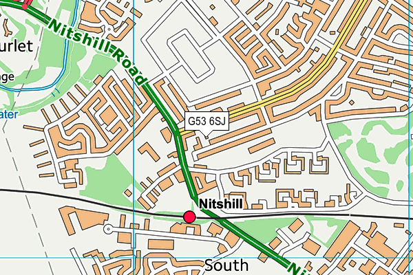 G53 6SJ map - OS VectorMap District (Ordnance Survey) G53 6SJ map - OS VectorMap District (Ordnance Survey)