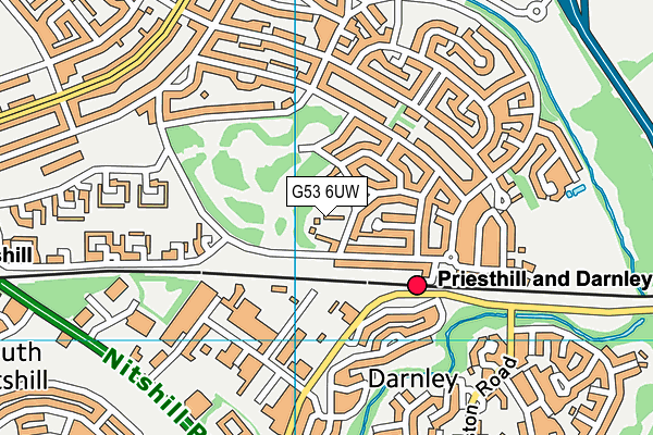 G53 6UW map - OS VectorMap District (Ordnance Survey)