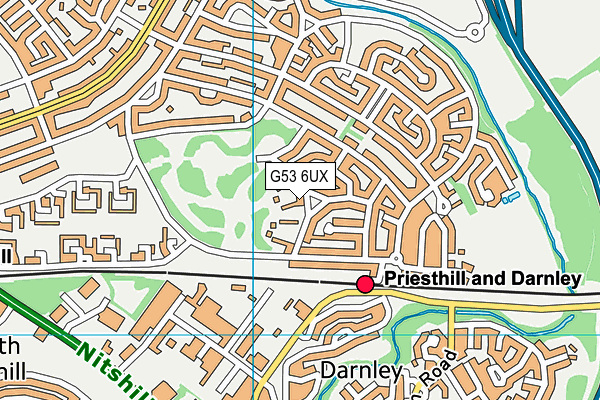 G53 6UX map - OS VectorMap District (Ordnance Survey) G53 6UX map - OS VectorMap District (Ordnance Survey)