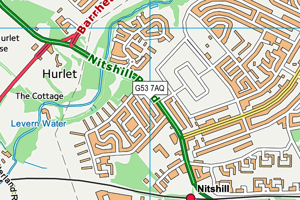 G53 7AQ map - OS VectorMap District (Ordnance Survey) G53 7AQ map - OS VectorMap District (Ordnance Survey)