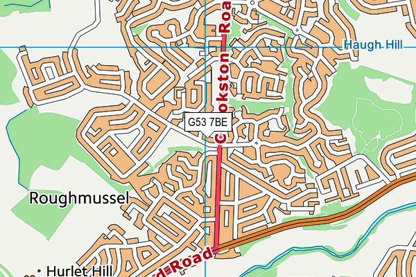 G53 7BE map - OS VectorMap District (Ordnance Survey) G53 7BE map - OS VectorMap District (Ordnance Survey)