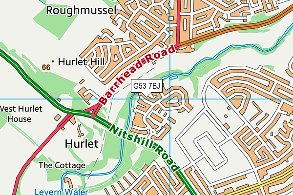 G53 7BJ map - OS VectorMap District (Ordnance Survey) G53 7BJ map - OS VectorMap District (Ordnance Survey)