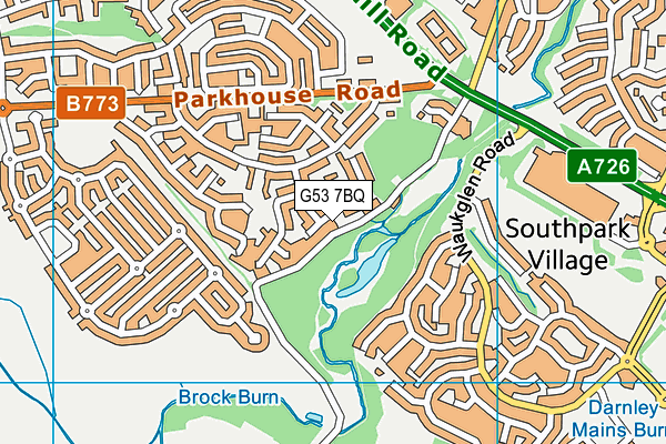 G53 7BQ map - OS VectorMap District (Ordnance Survey) G53 7BQ map - OS VectorMap District (Ordnance Survey)