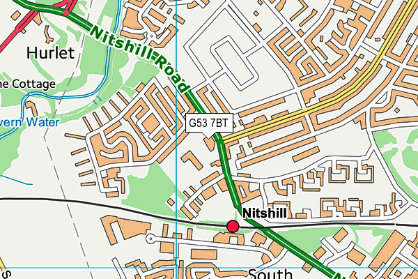 G53 7BT map - OS VectorMap District (Ordnance Survey)