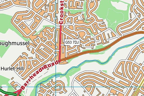 G53 7DJ map - OS VectorMap District (Ordnance Survey) G53 7DJ map - OS VectorMap District (Ordnance Survey)