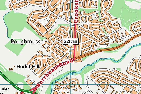 G53 7EB map - OS VectorMap District (Ordnance Survey)