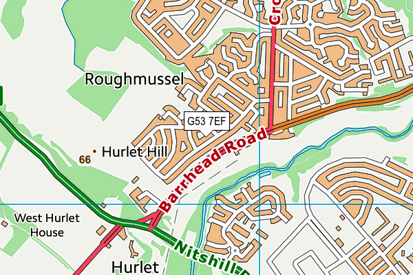 G53 7EF map - OS VectorMap District (Ordnance Survey) G53 7EF map - OS VectorMap District (Ordnance Survey)
