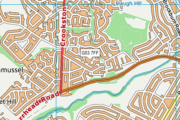 G53 7FF map - OS VectorMap District (Ordnance Survey) G53 7FF map - OS VectorMap District (Ordnance Survey)