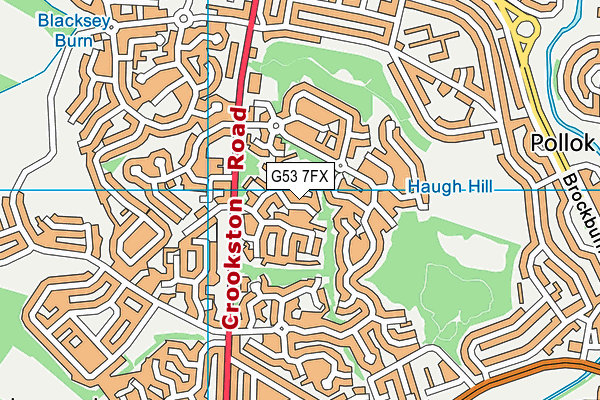 G53 7FX map - OS VectorMap District (Ordnance Survey) G53 7FX map - OS VectorMap District (Ordnance Survey)