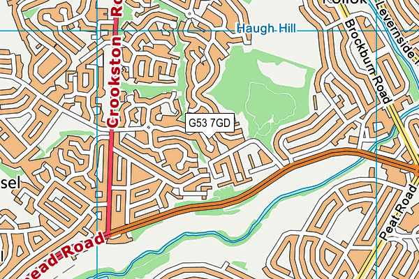 G53 7GD map - OS VectorMap District (Ordnance Survey)
