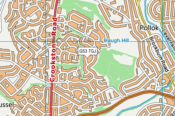 G53 7GJ map - OS VectorMap District (Ordnance Survey) G53 7GJ map - OS VectorMap District (Ordnance Survey)