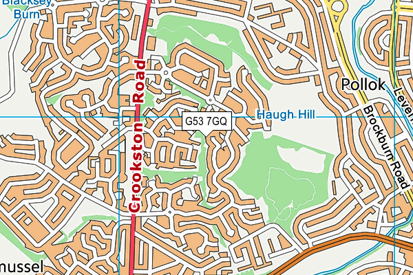 G53 7GQ map - OS VectorMap District (Ordnance Survey)