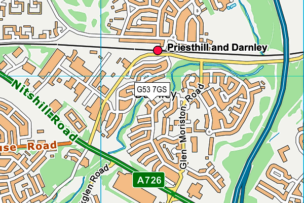 G53 7GS map - OS VectorMap District (Ordnance Survey) G53 7GS map - OS VectorMap District (Ordnance Survey)