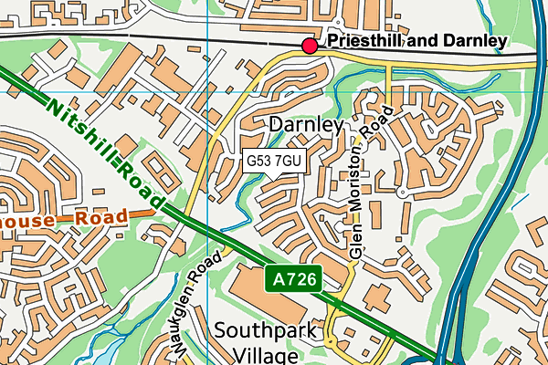 G53 7GU map - OS VectorMap District (Ordnance Survey) G53 7GU map - OS VectorMap District (Ordnance Survey)