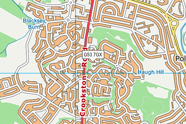 G53 7GX map - OS VectorMap District (Ordnance Survey) G53 7GX map - OS VectorMap District (Ordnance Survey)