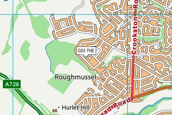 G53 7HE map - OS VectorMap District (Ordnance Survey) G53 7HE map - OS VectorMap District (Ordnance Survey)