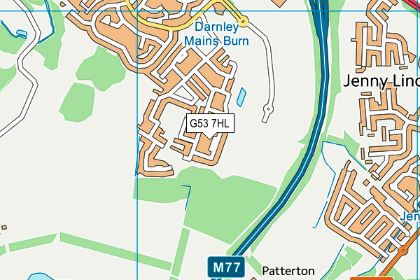 G53 7HL map - OS VectorMap District (Ordnance Survey)