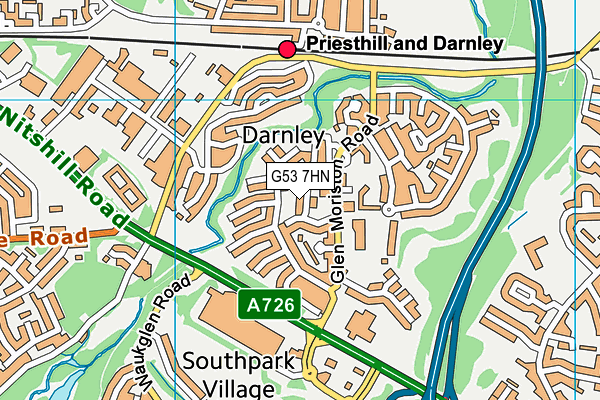 G53 7HN map - OS VectorMap District (Ordnance Survey)
