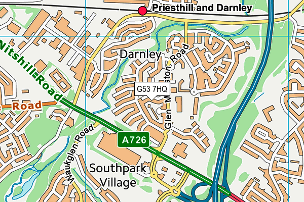 G53 7HQ map - OS VectorMap District (Ordnance Survey)