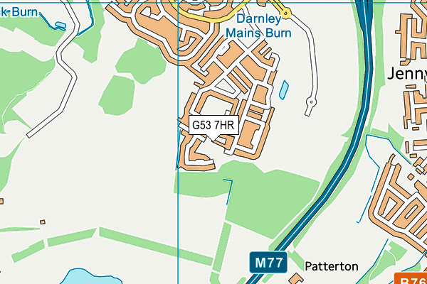 G53 7HR map - OS VectorMap District (Ordnance Survey) G53 7HR map - OS VectorMap District (Ordnance Survey)