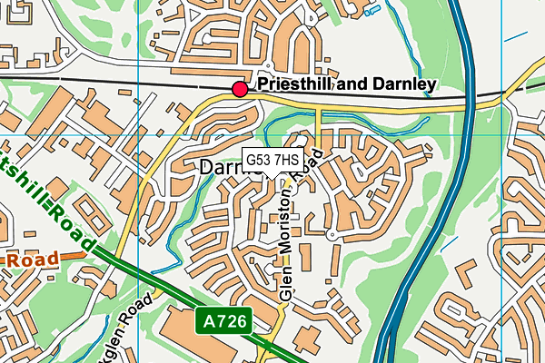G53 7HS map - OS VectorMap District (Ordnance Survey) G53 7HS map - OS VectorMap District (Ordnance Survey)