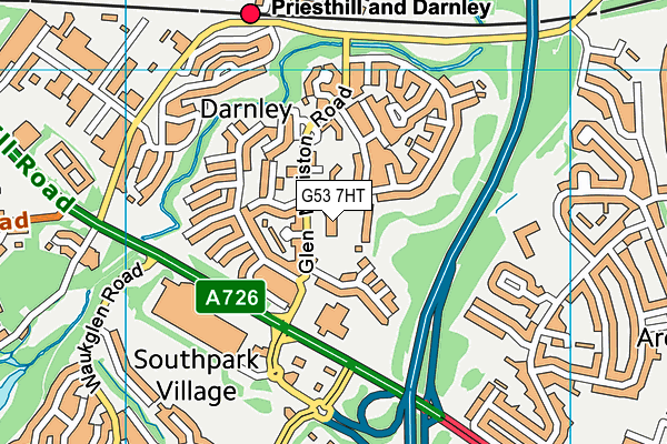 G53 7HT map - OS VectorMap District (Ordnance Survey) G53 7HT map - OS VectorMap District (Ordnance Survey)