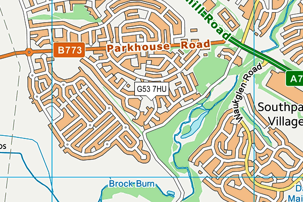 G53 7HU map - OS VectorMap District (Ordnance Survey) G53 7HU map - OS VectorMap District (Ordnance Survey)