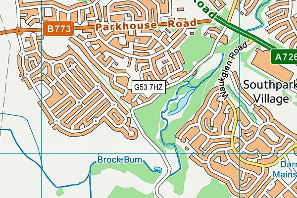 G53 7HZ map - OS VectorMap District (Ordnance Survey) G53 7HZ map - OS VectorMap District (Ordnance Survey)