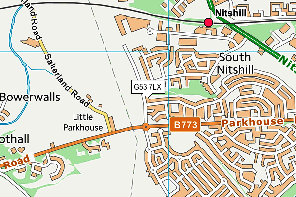 G53 7LX map - OS VectorMap District (Ordnance Survey) G53 7LX map - OS VectorMap District (Ordnance Survey)