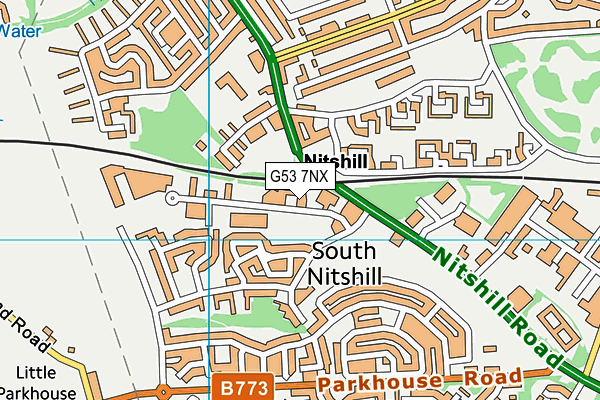 G53 7NX map - OS VectorMap District (Ordnance Survey)