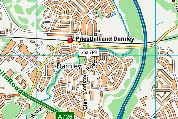 G53 7PB map - OS VectorMap District (Ordnance Survey) G53 7PB map - OS VectorMap District (Ordnance Survey)
