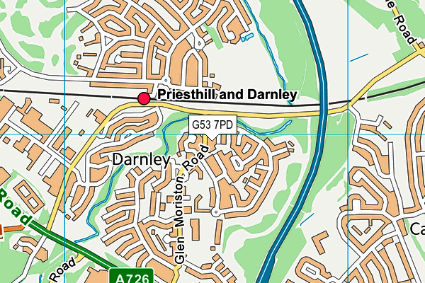 G53 7PD map - OS VectorMap District (Ordnance Survey) G53 7PD map - OS VectorMap District (Ordnance Survey)