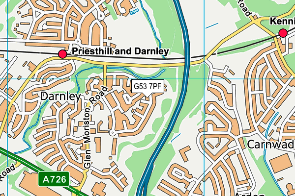 G53 7PF map - OS VectorMap District (Ordnance Survey) G53 7PF map - OS VectorMap District (Ordnance Survey)