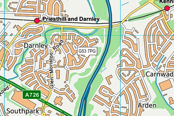 G53 7PG map - OS VectorMap District (Ordnance Survey) G53 7PG map - OS VectorMap District (Ordnance Survey)