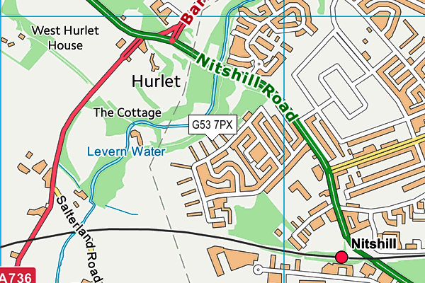 G53 7PX map - OS VectorMap District (Ordnance Survey)